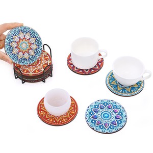 Sunloop thủ công mỹ nghệ 500 + DIY sơn kim cương Kit đế lót ly Mandala động vật đại dương kim loại đứng chủ nhà máy bán buôn trừu tượng nhựa - Product Image 4