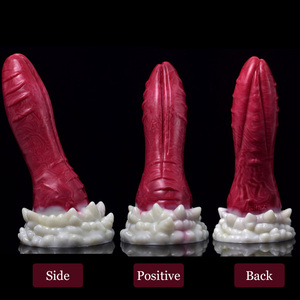 NNSX Dicker Dildo Natürliches Biegen Anal Spielzeug Swirly Patterns Größere und kleinere Silikon Vagina Mit Saugnapf Adult Games SexToy - Product Image 2