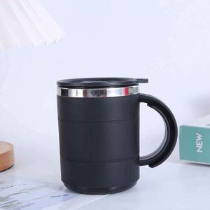 Business Gift Office Cup Coffee <b>Mug</b> with 14Oz Vacuum Insulation Modern Design Handle and Lid Leak-Proof Eco-Friendly - Product Image 4