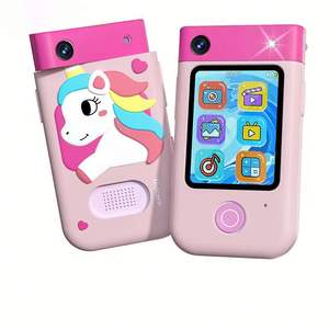 Cámara Digital Infantil Multicolor con Diseño de Unicornio y Conejo, Regalo para Niños, Educación Infantil, Video 1080p, Gran Angular de 180°, Pantalla de 2.8 Pulgadas - Product Image 1