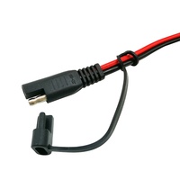 Connecteur de sortie 16awg 12V pour batterie de moto, connecteur d'anneau de protection pour chargeur de batterie Sae, cordon d'extension pour batterie