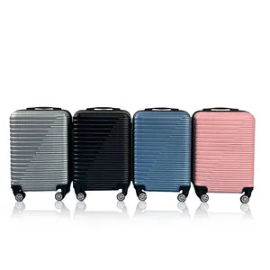 Luggage foreign trade export ABS+ PC3-piece set of new box Solid factory direct sales suitcase