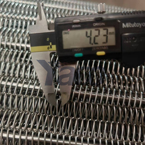 Üretim hattı için zincir ile gıda sınıfı Spiral tel örgü kemer denge örgü taşıyıcı bantlar - Product Image 5