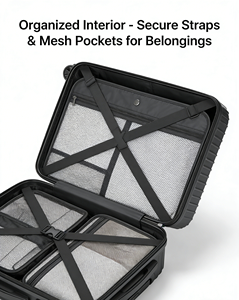 Valise à roulettes personnalisable <span class=keywords><strong>avec</strong></span> logo, scooter électrique 20 pouces <span class=keywords><strong>avec</strong></span> sièges et roues larges, chariot de voyage en gros - Product Image 6