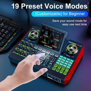 Paquete de Micrófono para Podcast G10 MIXER <span class=keywords><strong>USB</strong></span>, Mezclador de Audio Externo de 2 Canales para PC/Transmisión en Vivo de Youtube, Canto, Juegos, <span class=keywords><strong>Placa</strong></span> de <span class=keywords><strong>Sonido</strong></span> - Product Image 5