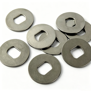 High Precision 304/316 Stainless Steel Washer Custom Square Hole CNC Stamped for <b>Machining</b> Non-Standard Flat Gasket MU-06 - Product Image 4