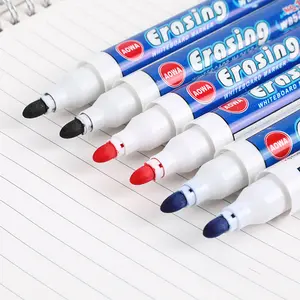Оптовая продажа, прочная многоразовая ручка-маркер для белой доски со стирающим и магнитом для офиса