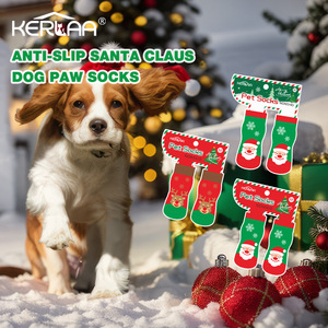 <span class=keywords><strong>Calcetines</strong></span> Antideslizantes Navideños para Perros, con Estampado de Papá Noel, Reno y Muñeco de Nieve, <span class=keywords><strong>Calcetines</strong></span> para Mascotas, Perros y Gatos, Protección para Pisos Interiores - Product Image 5