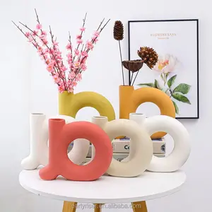 Early Riser Home Arch Vase Moule Fleur Charnue Grand Donut Pot De Fleur Silicone Moule Gypse Planteur DIY Moule En Béton