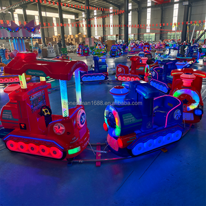 Trenino Elettrico <span class=keywords><strong>per</strong></span> <span class=keywords><strong>Bambini</strong></span> a 6 Posti con Binari <span class=keywords><strong>per</strong></span> Parchi Divertimento Interni ed Esterni - Product Image 4