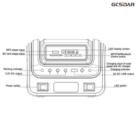 Sistema de Iluminación Solar para Postes, Diseño Moderno, Panel Solar, Construcción Duradera, Iluminación para Jardín, Camino y Paisaje, SDM-0603-01 6V