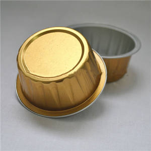 Casserole en aluminium doré jetable de qualité alimentaire pour la restauration, la pâtisserie et la cuisine - Product Image 1