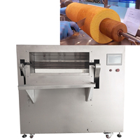 HANZUN Nouvelle machine entièrement automatique pour la fabrication de gâteaux Baumkuchen au thé vert, en acier inoxydable 304, haute efficacité