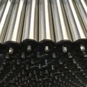 Zinc dipped steel conveyor roller