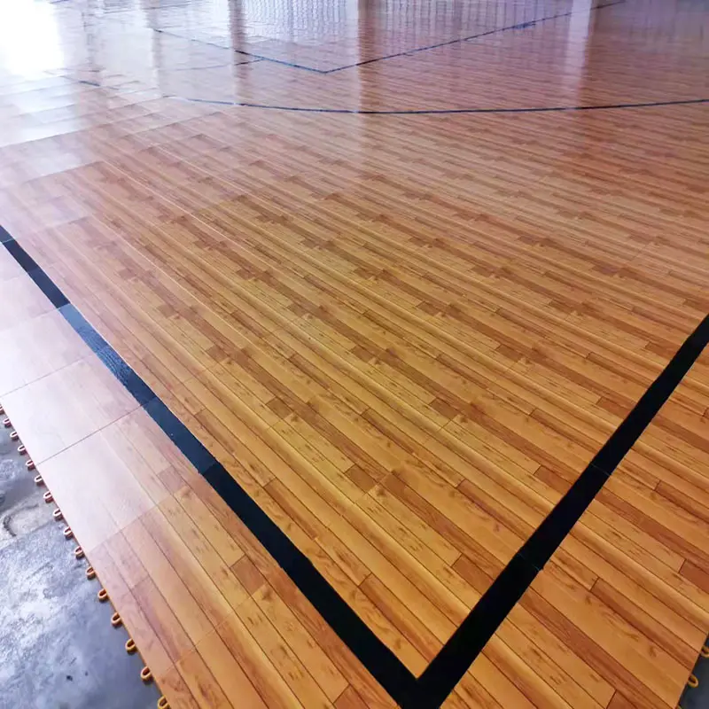 Hạt Gỗ Trong Nhà Ra Cửa Sàn PP Interlocked Snap Futsal Court Mat