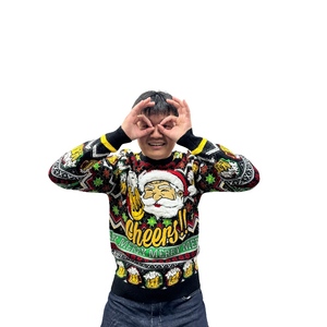 <span class=keywords><strong>2025</strong></span> Nhà Sản Xuất Tùy Chỉnh Xấu Xí Giáng Sinh Jumper Dệt Kim Kỳ Nghỉ Vài Giáng Sinh Áo Len Unisex - Product Image 2