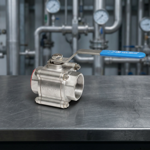 Vanne à boisseau sphérique en acier inoxydable 2 pouces, classe 150, 3 pièces, à passage pleine, CF8M CF8, filetage NPT, à souder, pour pipeline, vente en gros - Product Image 3