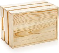 Caisses gigognes en bois avec poignées Caisses en bois décoratives Boîte de rangement en bois pour cuisine bureau chambre placard