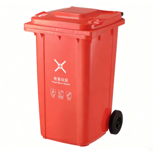 Bidoni <span class=keywords><strong>per</strong></span> Rifiuti in <span class=keywords><strong>Plastica</strong></span> Riciclata, Contenitori <span class=keywords><strong>per</strong></span> Spazzatura di Grandi Dimensioni con Ruote, Capacità 30/50L/100L/120L/240L, <span class=keywords><strong>per</strong></span> Esterni - Product Image 4