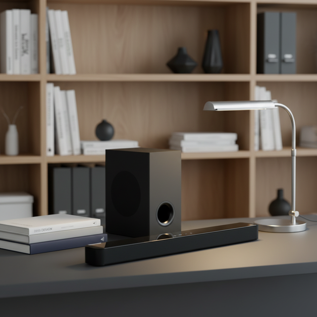Home Sound Bar ET-039CS with for 2.1ch Built-in USB AUX Optical for ARC Light 60W Output 3 Speakers