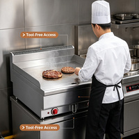 JUSTA Tischgrill 10kW Erdgas/LPG/LNG Edelstahl Kommerzieller Holzkohlegrill für Restaurant Fast-Food BBQ Catering