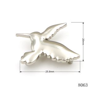 Logo de sac en alliage de zinc argenté poli, logo de sac à main en métal durable pour sacs et bagages de luxe - Product Image 2