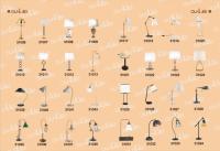 Lampe de table miniature pour maison de poupée 1:12, mini lampe de bureau LED/12V