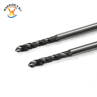 Pahat Ulir Spiral Baja Kecepatan Tinggi Warrior's Bit Berlapis TICN untuk Mesin CNC, Pemotong Ulir Sekrup M2-M24, Daya Tahan Lebih Lama