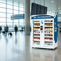 Máquina Expendedora Inteligente Refrigerada GS Vending 1100L para Alimentos Frescos y Frutas, con SDK, Compatible con ADA, Monitoreo Remoto, Pago con Tarjeta, 4G LTE