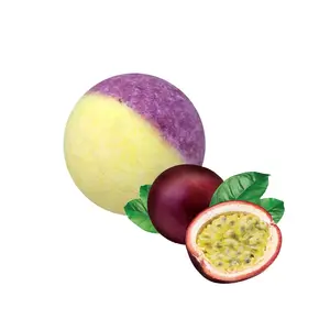 Bubble Balls Perfume PASSSION Fruit Bath Ball Shower Wholesale Private Label Natural Bath Bombs Round Shape 125 Gr 6000