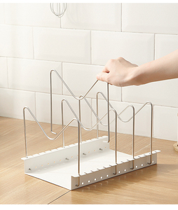 DYS35 Kitchen Spoon Holders <span class=keywords><strong>Rack</strong></span> Shelf Organizer supporto per tagliere regolabile in acciaio inossidabile <span class=keywords><strong>Rack</strong></span> di stoccaggio per piastre antiscivolo - Product Image 5