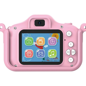 Caméra numérique USB électrique portable pour enfants, accessoires photo, caméscope, jouets jaunes et roses - Product Image 5