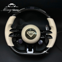 Volant en fibre de carbone OLED pour Mercedes Benz A35 A45 C63 C43 E53 E63 G63 G500 G55 AMG S63 GLE63 GLA45 W223 W213 W205 W204