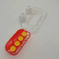 Ventouses fortes mangeoires à colibris en plastique avec 4 ports d'alimentation mangeoire pour animaux de compagnie