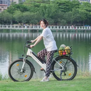 Bicicleta eléctrica de montaña para mujer, bici de ciudad híbrida, para adulto, modelo ADO A26S XE