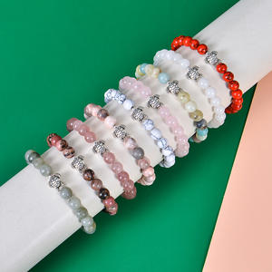 Pulsera de Cuentas de Amazonita de 8mm con Diseño de <span class=keywords><strong>Tortuga</strong></span>, para el Verano, Playa, Amuleto de la Suerte, para Aniversario - Product Image 4