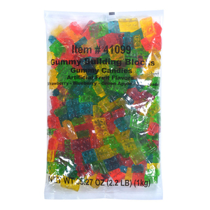 Amos 4D Building Block Gum Block 3D Sweet Cluster Candy Bulk Soft Jelly Hotdog Sour <strong>Gummy</strong> Candy Confectionery - Product Image 3