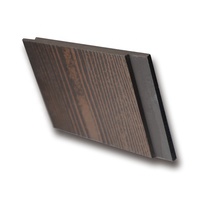 Panneau de revêtement Vertical extérieur imperméable, panneau acoustique en Fiber de ciment à Grain de bois