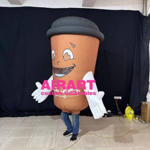Ballon gonflable de tasse de <span class=keywords><strong>café</strong></span> imprimé par logo, marionnette gonflable de tasse de boîte de boisson pour le décor publicitaire - Product Image 4