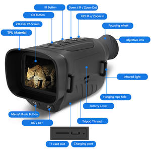 نظارات رؤية ليلية أنيقة ومدمجة من وينماكس بشاشة عالية الدقة 2 بوصة وتكبير بصري 8 أضعاف ومستشعر CMOS وبطاقة SD وتشغيل بدون استخدام اليدين للقيادة - Product Image 4