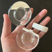 ISMAN 12ml Lip Gloss Unik Bentuk Telur Tabung Tekan Tutup Putih Perak Botol Concealer Foundation Wadah Makeup Kosong