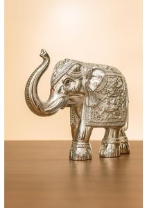 Pure Gold Silver Coated <b>Elephant</b> Showpiece Decorative <b>Elephant</b> Statue for Home <b>Decor</b> Good Luck Pooja Vastu Two <b>Elephant</b> Set - Product Image 4