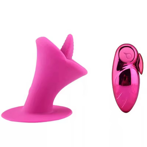 เครื่องสั่นแบบดูดและเลียลิ้น ชาร์จผ่าน USB 10 โหมด ของเล่นทางเพศสำหรับผู้หญิง เครื่องช่วยสำเร็จความใคร่ กระตุ้นหัวนมและคลิตอริส พร้อมรีโมทคอนโทรล - Product Image 2