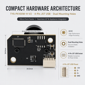 Módulo de Cámara USB GC1084 de 1MP, 720P, 155 °   Panel Ultra Gran Angular para Videoportero Inteligente con Mirilla - Product Image 1