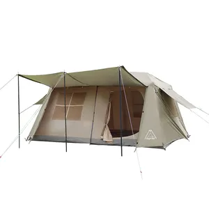 自動テント屋外ピクニックポータブル防水厚く2つの部屋と1つのホールパオキャンプテント