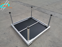 Plateforme de scène en aluminium portable réglable pour Concert, événement personnalisé, intérieur/extérieur