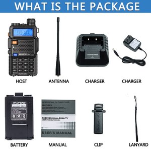 Walkie Talkie Baofeng UV 5R de 5W, <span class=keywords><strong>Radio</strong></span> CB Portátil de Doble Banda VHF UHF FM, Transceptor de <span class=keywords><strong>Radio</strong></span> Bidireccional UV82 <span class=keywords><strong>UV9R</strong></span> Plus - Product Image 6