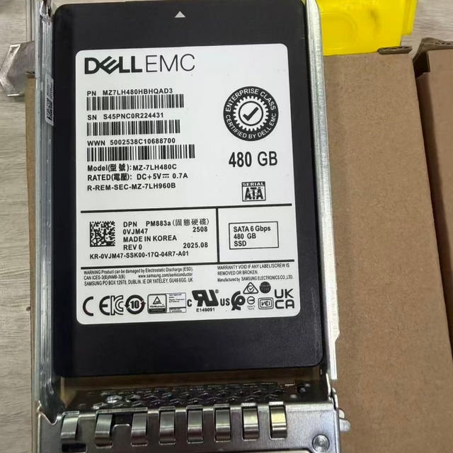 480GB 2.5 Inch SATA 6Gbps Enterprise SSD PM883A RI Solid State Drive Compatible With R740 R730 T630 Servers