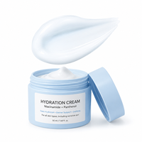 Nouvelle Arrivée Crème Visage Hydratante et Lissante à la Niacinamide, Acide Hyaluronique et Vitamine E, Anti-Teint Terne et Éclaircissante