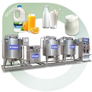 전문 소형 UHT 50L 미니 유제품 가공 공장 요구르트 우유 크림 제조 기계 생산 라인 가격 - Product Image 1